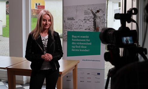 Ann Louise Engstrøm er i aktion på projektet Startup Business